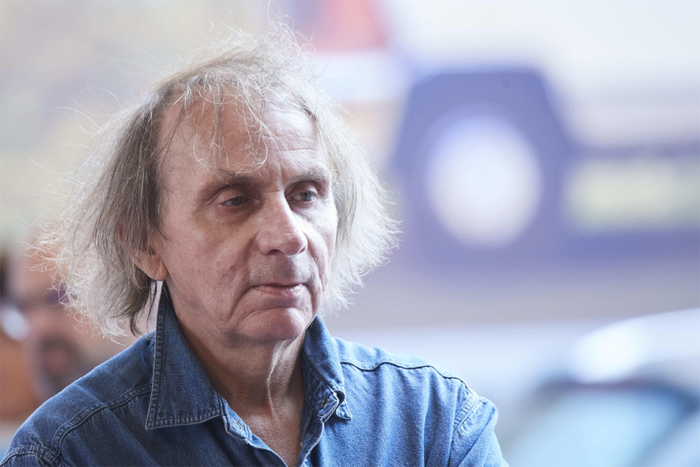 Michel Houellebecq in 2019 in San Sebastian, Spain (photograph by Jack Abuin/ZUMA/Alamy)